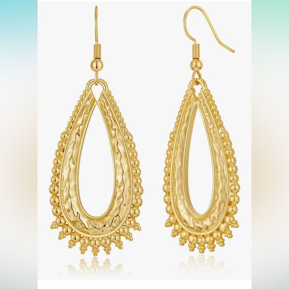 Gold Drop Dangle Earrings for Women